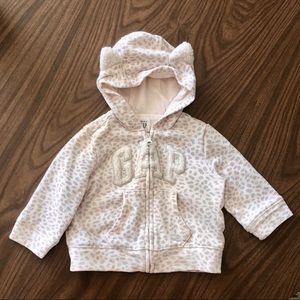 Gap cat ear leopard hoodie